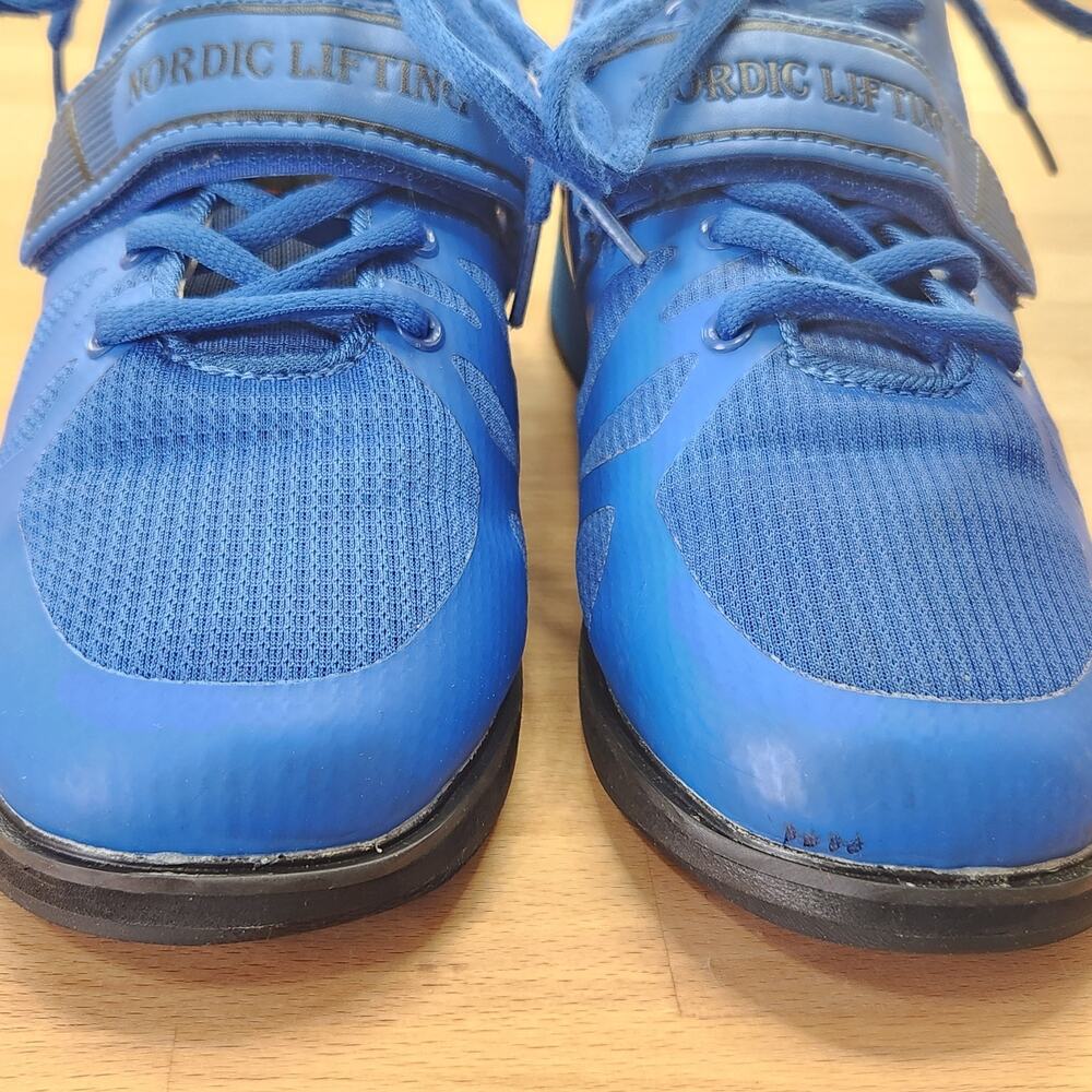 Nordic Lifting Weightlifting Shoes Men's 10 Blue Mesh Gym Sneakers - Picture 6 of 10